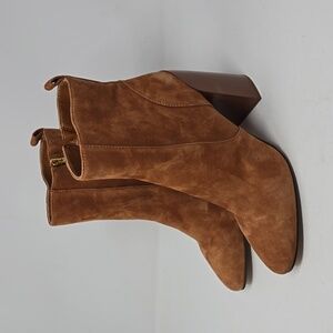 Vince Camuto Enverna Suede Leather Warm Camel Color  Women's Boots